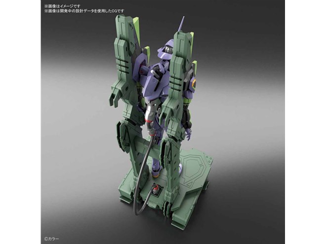 バンダイ、「RG エヴァンゲリオン初号機・輸送台」プラモセット