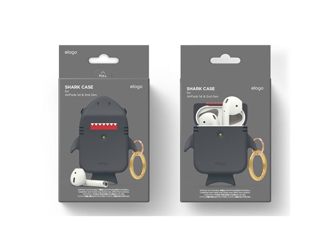 サメが「AirPods」をバクッ、elagoのデザインケース「AirPods Shark 
