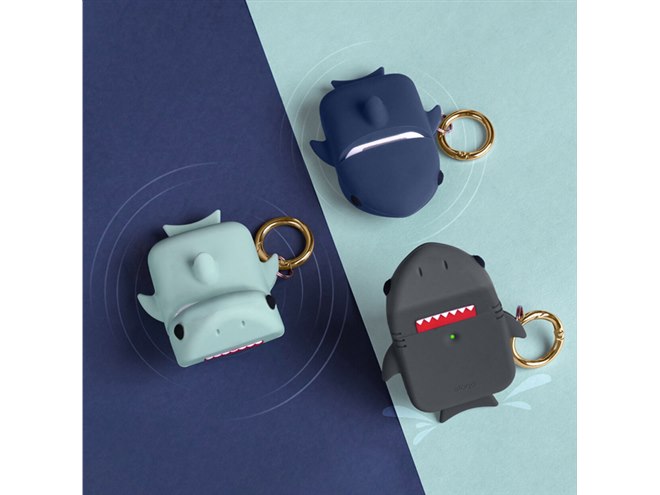 サメが「AirPods」をバクッ、elagoのデザインケース「AirPods Shark 