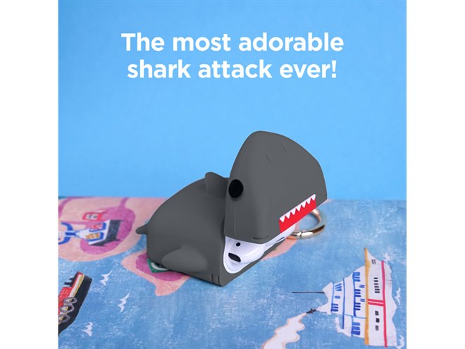 サメが「AirPods」をバクッ、elagoのデザインケース「AirPods Shark 