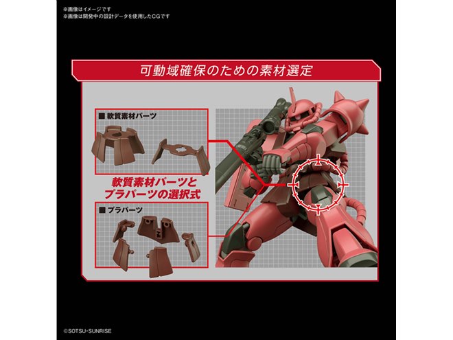 機動戦士ガンダム」シャア専用ザクIIの新規造形HGガンプラが7月発売