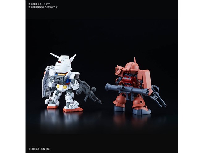 バンダイ、「RX-78-2」「シャアザク」の特別カラーセットをSDCS