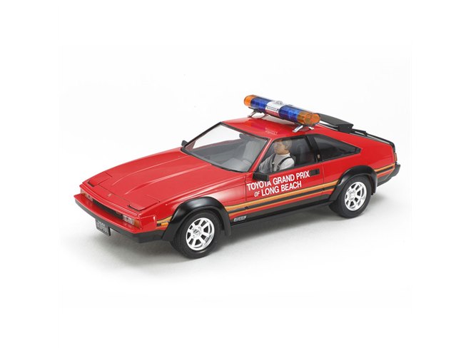 タミヤRCカー シリーズ プルバックカーセット 昭和レトロ 昭和のおもひで 食玩 タミヤ、1983年発売の「1/24 セリカ・スープラ ロングビーチGP