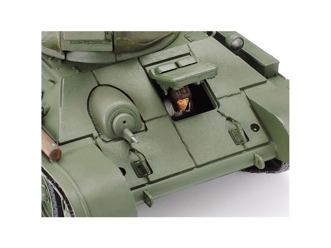1974年発売の「1/35 ソビエト戦車 T34/76 1942年型」復刻、鋳鋼