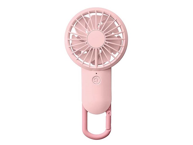 リズム時計工業、3点を改良したモバイル扇風機「Silky Wind