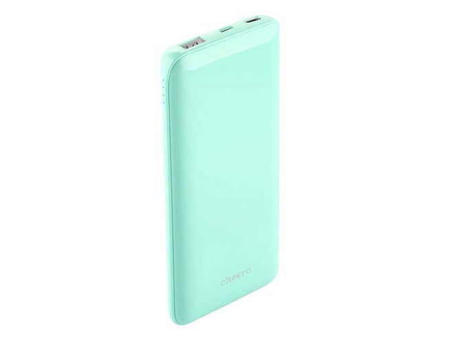 cheero、薄型モバイルバッテリー「Flat 10000mAh with Power Delivery