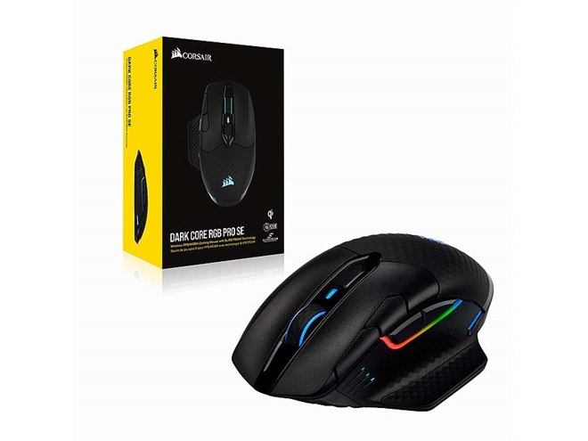 Corsair、18000dpiのワイヤレスゲーミングマウス「DARK CORE RGB PRO