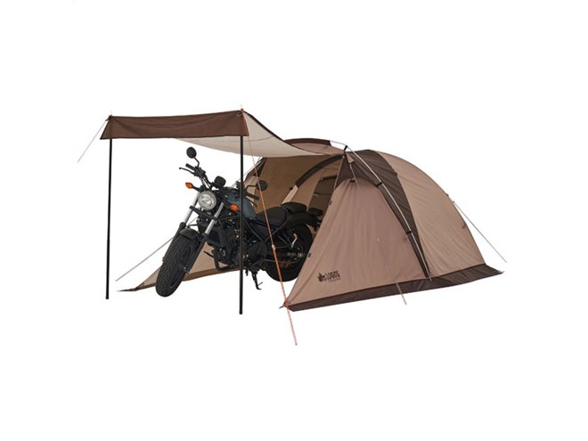 ロゴス、大型前室にバイクを駐車できる「2人用テント」など3種発売