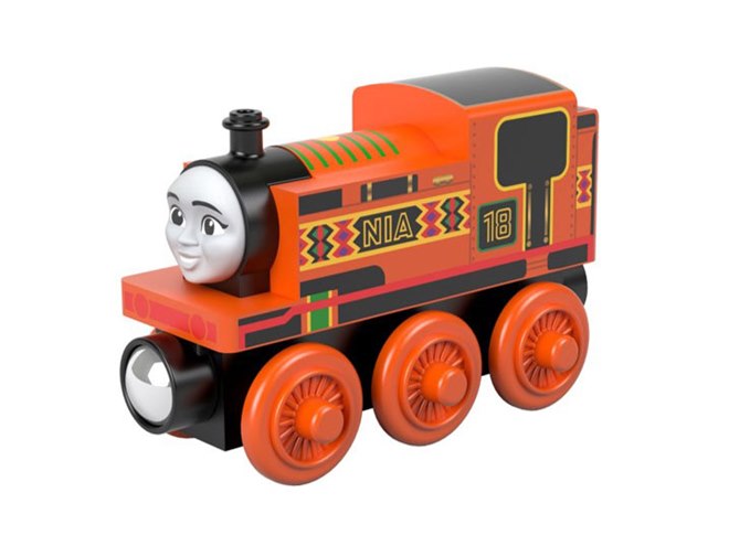 マテル、木製レールを採用した「きかんしゃトーマス」の6種類の車両と