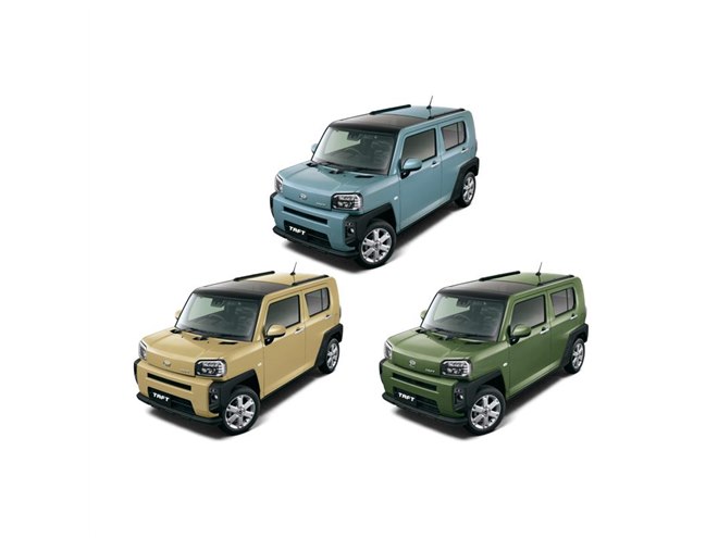 ダイハツタフト　店頭色見本品？(プルバックカー) 8色セット ダイハツタフト 店頭色見本品？(プルバックカー) 8色セット ダイハツ