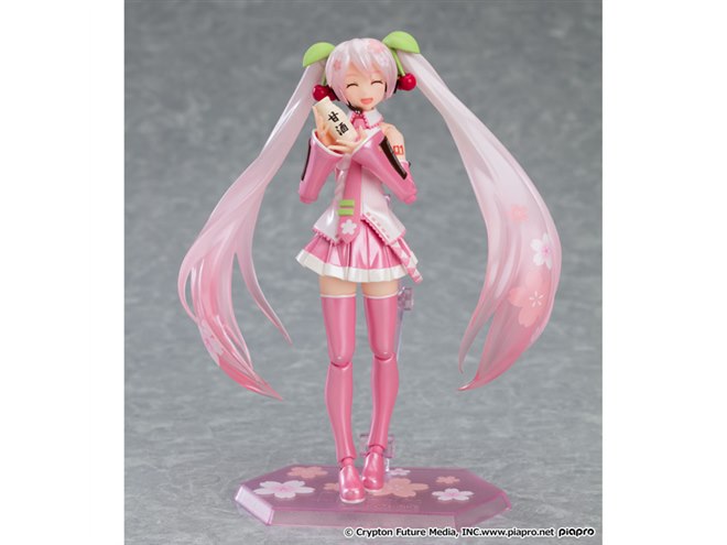 figma 桜ミク 全高約140mm 可動フィギュア figmaになった「桜ミク」が桜の精となって春をお届け