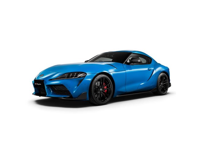 トヨタ・スープラ」の直6モデルが387PSに出力向上 青いボディーの限定