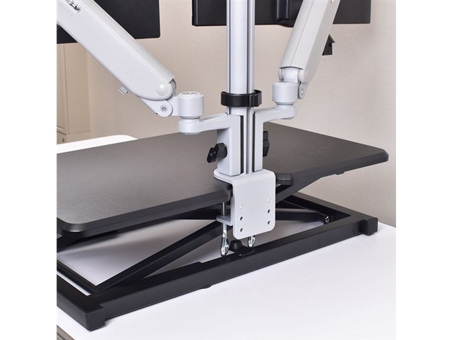 机上に高さ125～420mmをプラスする「置くだけスタンディングデスク