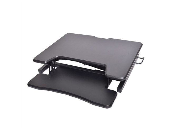 机上に高さ125～420mmをプラスする「置くだけスタンディングデスク