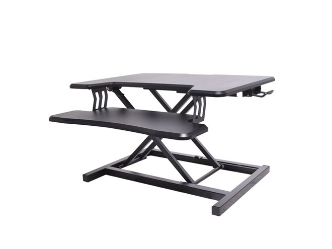 机上に高さ125～420mmをプラスする「置くだけスタンディングデスク