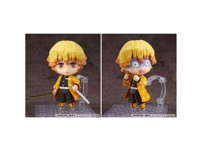 鬼滅の刃」我妻善逸のねんどろいどが予約開始、眠り顔や驚愕顔など付属