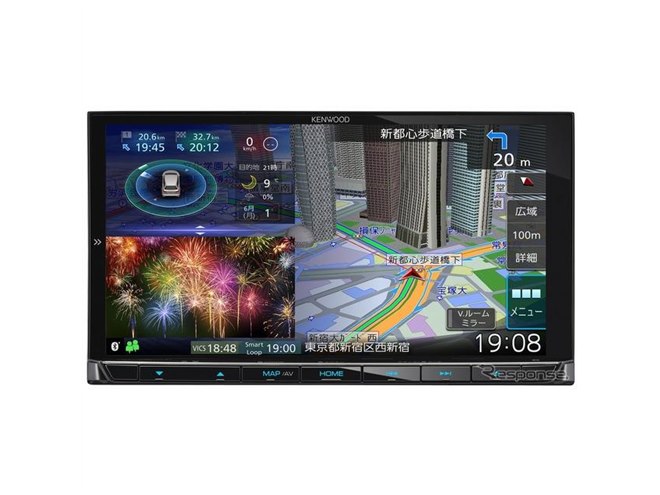 ケンウッド 彩速ナビ 初のフローティング9型モデル、7月上旬発売へ 