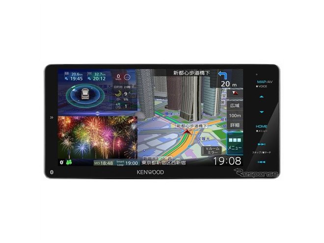 ケンウッド 彩速ナビ 初のフローティング9型モデル、7月上旬発売へ