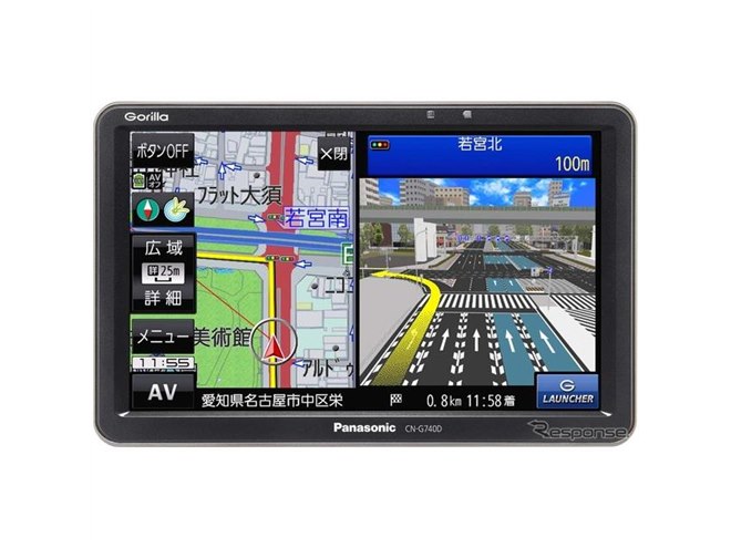 パナソニック ゴリラ 新型、全国を市街地図で100％カバー 業界初