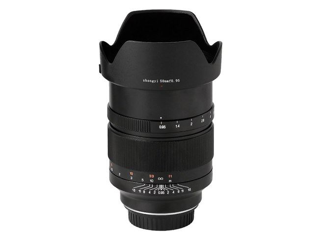 中一光学、開放F0.95の超大口径標準レンズ「SPEEDMASTER 0.95/50mm EF