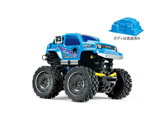 タミヤ、ライトブルーで塗装済みの電動RC「1/24 コミカルウイリー