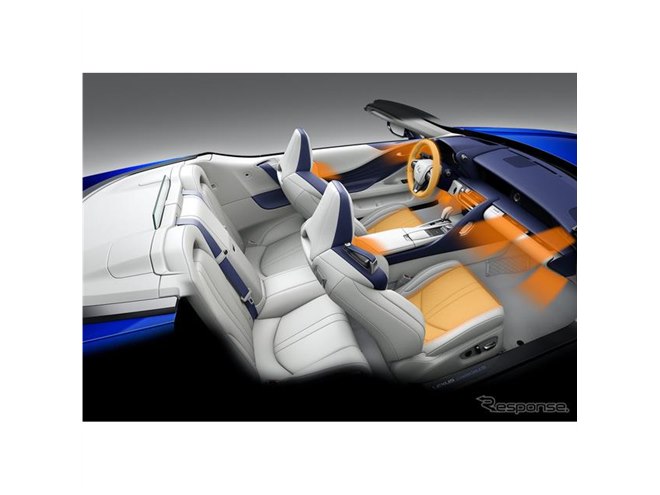 レクサス LC コンバーチブル、室内への風をコントロールする新技術搭載