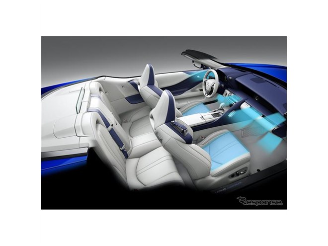 レクサス LC コンバーチブル、室内への風をコントロールする新技術搭載  