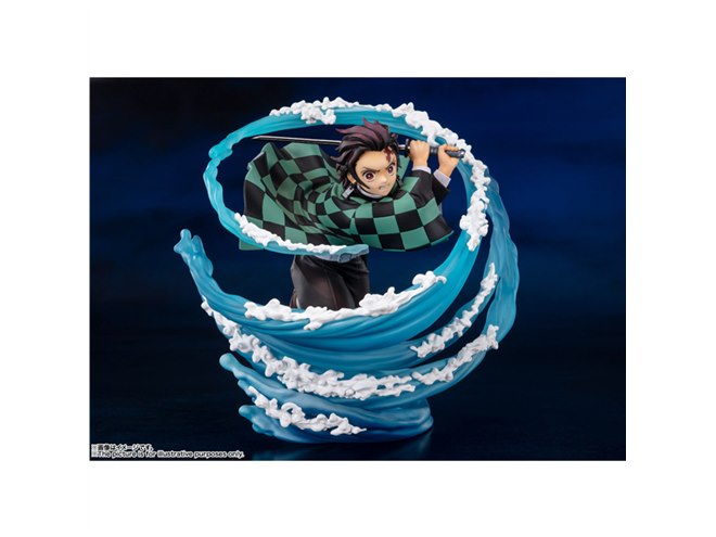 バンダイ、“水の呼吸”エフェクト付き「フィギュアーツZERO 竈門炭治郎