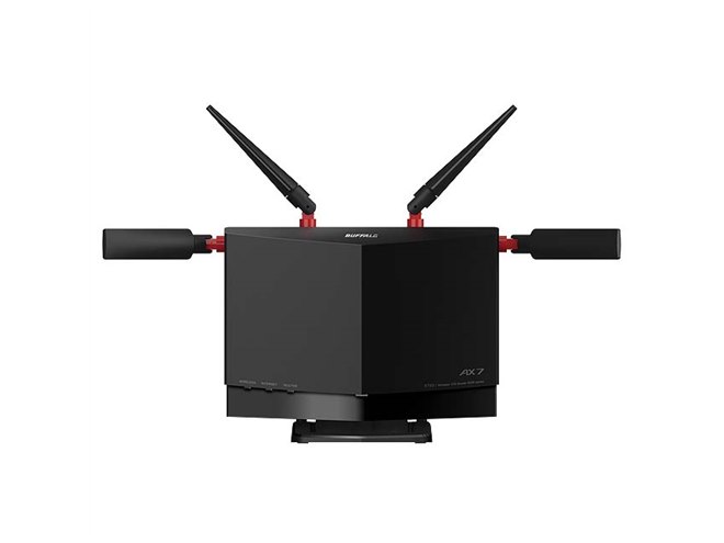 バッファロールーター　Wi-Fi6 Wi-Fi 6（11ax）8ストリーム対応ハイパワー内蔵アンテナと、2.5
