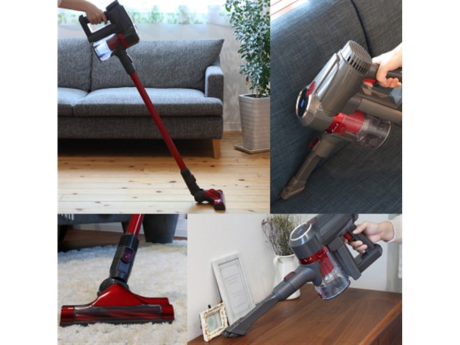 Qurra(ZoU) サイクロン式掃除機 コードレス 20000PA 超強吸引力 15,900円、20000Paの吸引力を備えたコードレス掃除機「3R-CVC01