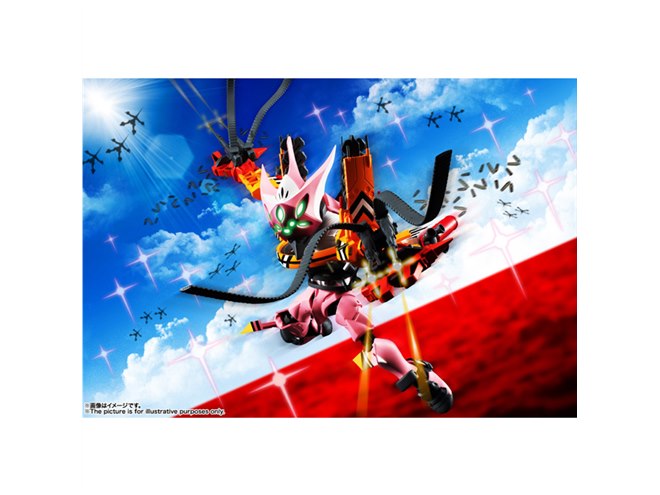 全身20か所以上が可動する「エヴァ8号機β 臨時戦闘形態」NXEDGE