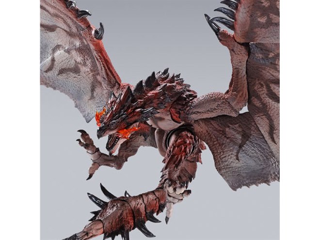 モンスターハンター リオレウス モンハン」リオレウスを立体化、炎ブレスを再現するエフェクト
