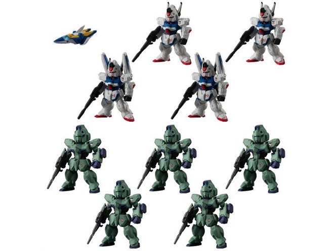 バンダイ、「機動戦士Vガンダム シュラク隊」全機セットを食玩で