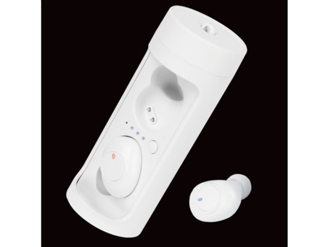 税別1,980円の完全ワイヤレスイヤホン「Shake」、充電ケースは