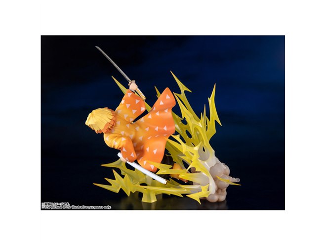 クリア彩色を施した“雷の呼吸”付き「フィギュアーツZERO 我妻善