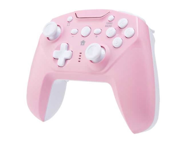 Switch right ピンク サイバーガジェット、Switch用ジャイロコントローラーに新色