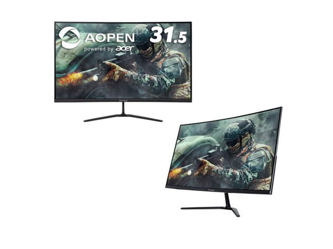 エイサー、曲率1800Rの31.5型ゲーミング液晶「32HC5QRPbiipx」など