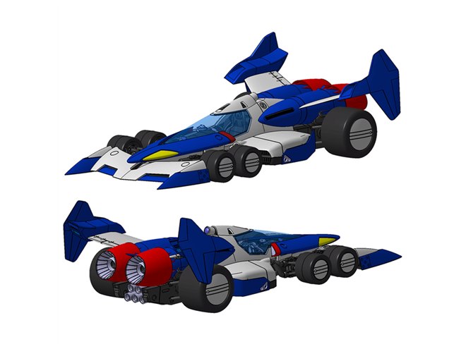 1/24 烈風　スーパーアスラーダ01 ガレージキット ホビーベース烈風 1/24 新世紀GPX サイバーフォーミュラ スーパー