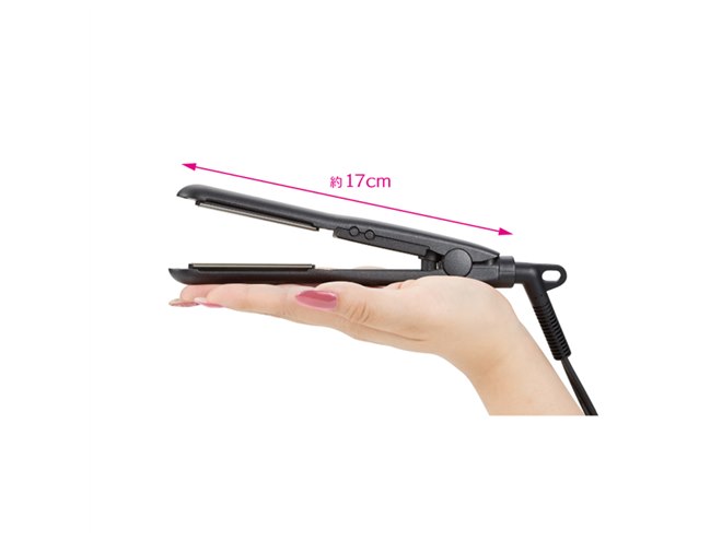 ビックカメラ、“艶カラー”採用の全長17cmミニヘアアイロン「HTG-3000