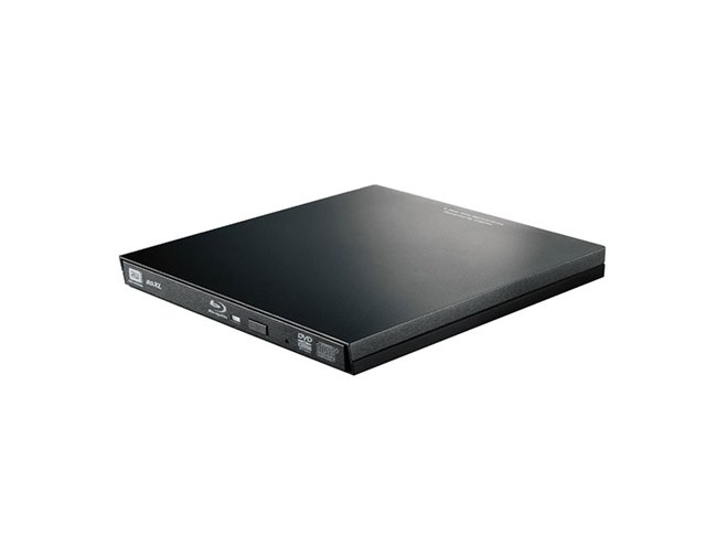 LogitecUHD BD対応ポータブルBDドライブ LBD-PVA6U3VBK ロジテック、Type-C接続に対応したUHD BDドライブ搭載のポータブルBD