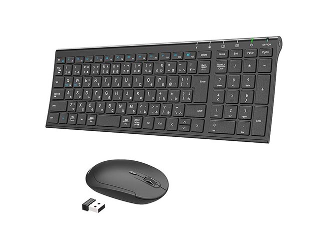 iClever、ワイヤレスキーボード＆マウスセットに新色ブラックを追加