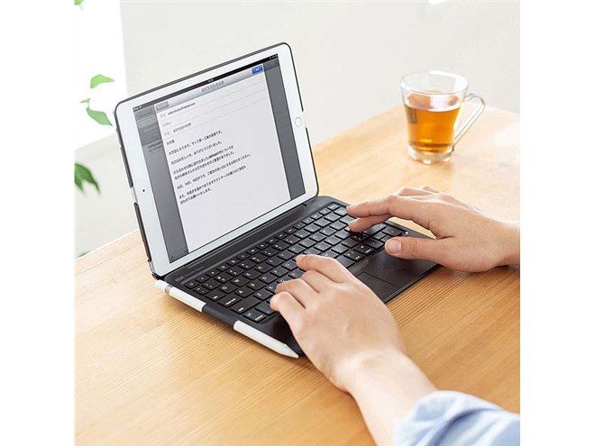【新品】サンワ iPad10.2 キーボードケース Bluetooth サンワ、10.2型iPad用のタッチパッド内蔵Bluetoothキーボード
