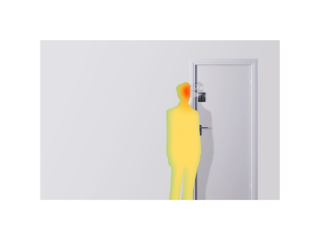 磁石でドアに貼り付けるだけの体温検知センサー「サーモゲート 零-ZERO