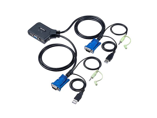 サンワサプライ　PS/2・USB両対応パソコン自動切替器（8:1）　SW-KVM8UP サンワサプライ PS⁄2・USB両対応パソコン自動切替器(8:1) SW-KVM8UP 1