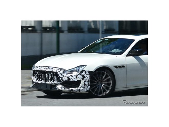 これが新ノーズだ！マセラティ クアトロポルテ が大幅改良へ…48V