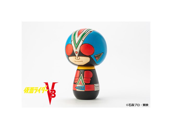 仮面ライダーこけし」第2弾、旧1号など昭和ライダー4種が登場