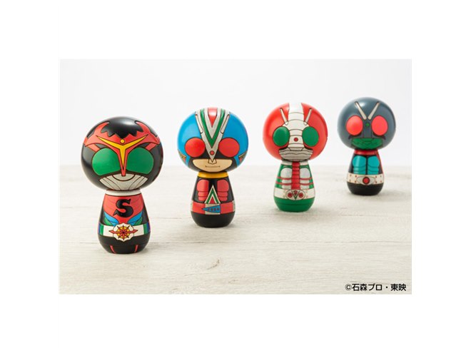 仮面ライダーこけし」第2弾、旧1号など昭和ライダー4種が登場 - 価格.com
