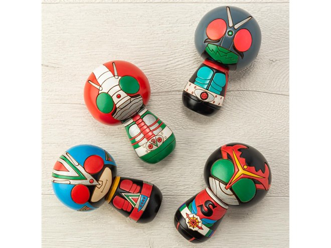 仮面ライダーこけし」第2弾、旧1号など昭和ライダー4種が登場 - 価格.com