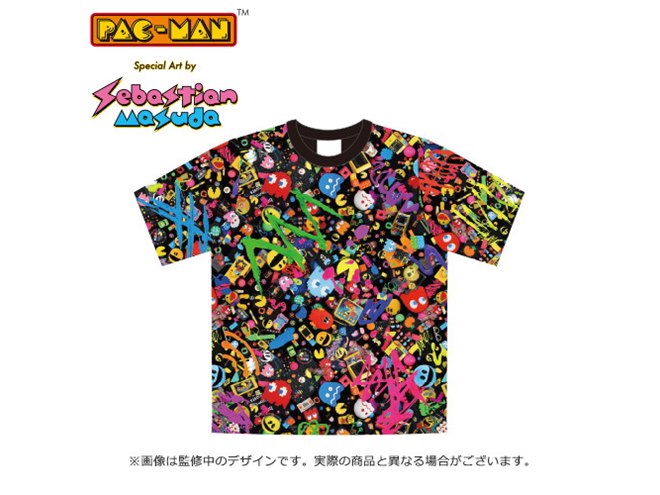 パックマン」と増田セバスチャンがコラボ、Tシャツ3種が予約開始