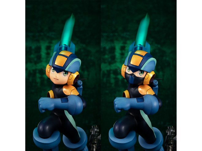 ロックマンvsフォルテ」激闘シーンがジオラマに、ゴスペルが倒れ伏した